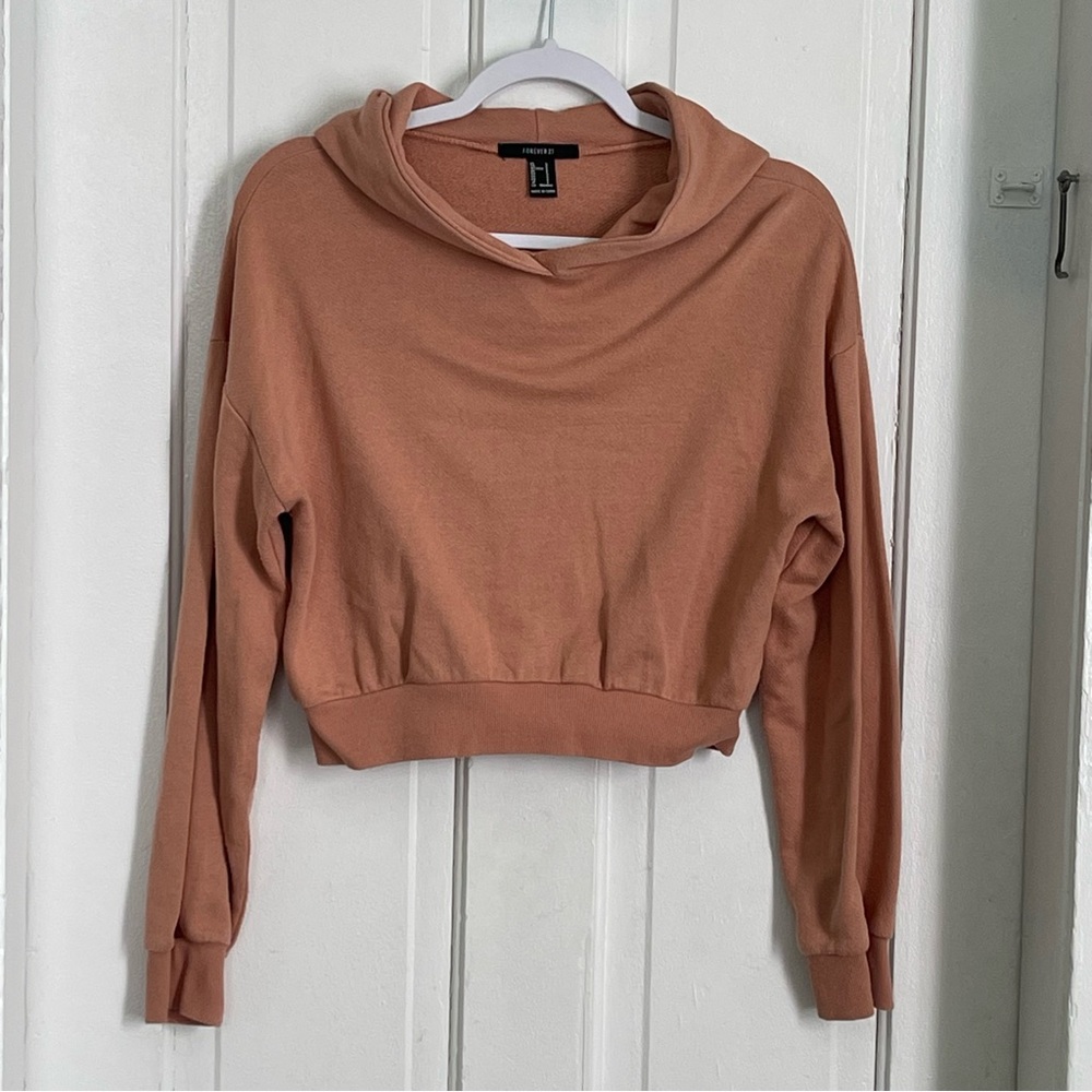 Forever 21 Hoodie Women’s Small Pullover Casual Crop Top